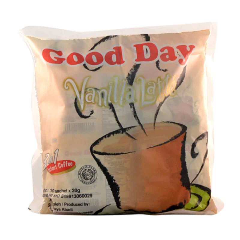 Jual Good Day Vanilla Latte Kopi Instan 20 G 50 Sachet Bag Online September 2020 Blibli Com