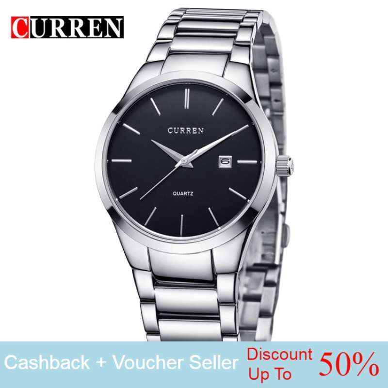Promo Curren 8106 Jam Tangan Pria Cowok Analog Japan Quartz Anti Air Murah Original Silver Hitam Diskon 40 Di Seller D Room Store Johar Baru Kota Jakarta Pusat Blibli