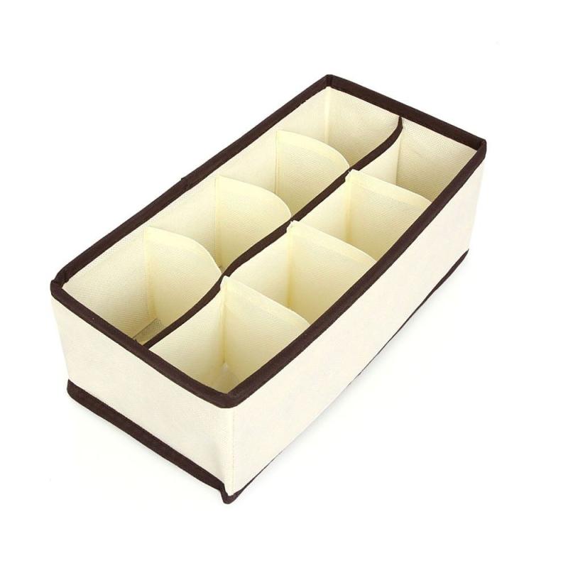 Jual H Ikea Cloth Fabric Drawer Organizer Divider Storage Box Bins Containers For Panties Underwear Ties Bras Socks Lingerie 8 Lattice Online September 2020 Blibli Com
