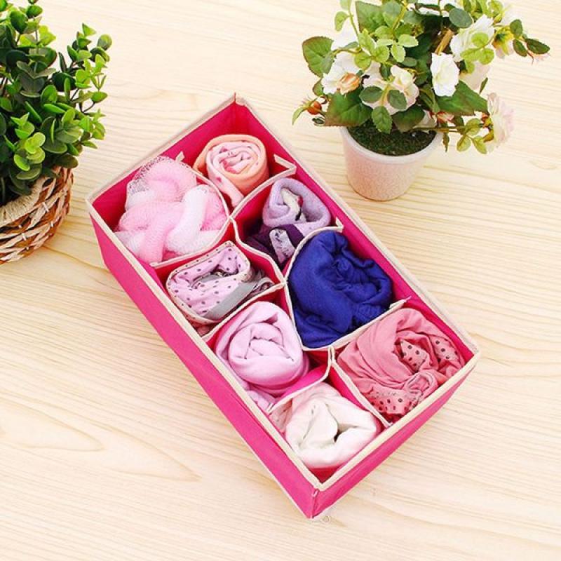 Jual H Ikea Cloth Fabric Drawer Organizer Divider Storage Box Bins Containers For Panties Underwear Ties Bras Socks Lingerie 8 Lattice Online September 2020 Blibli Com