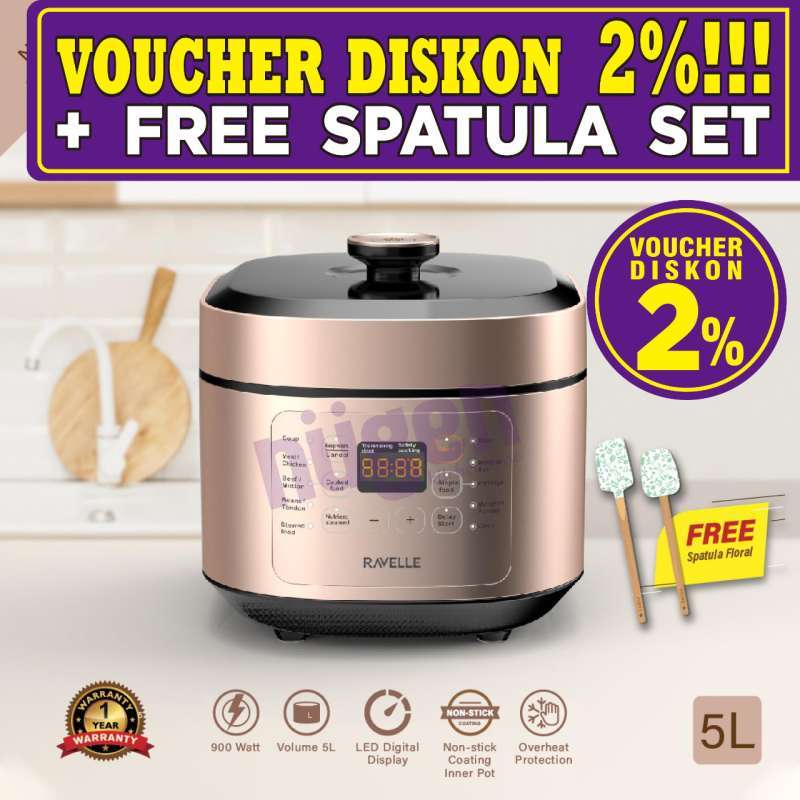 Panci Presto Electric Cooker Litre Panci Presto Listrik Stainless