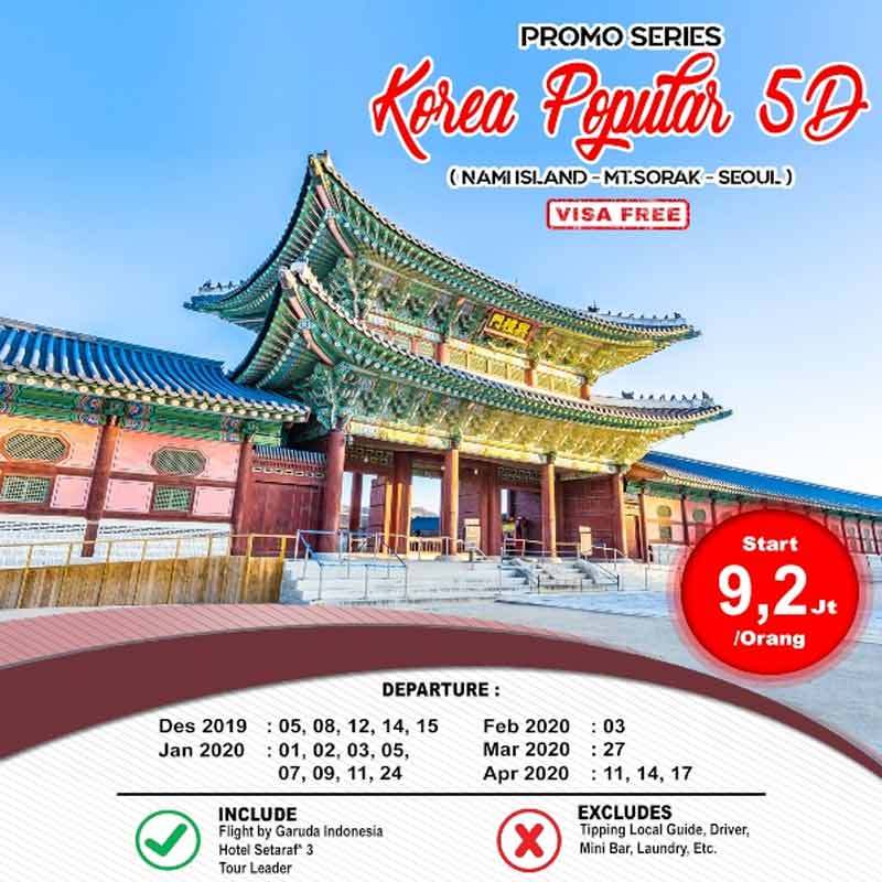 Jual Bluehorizon Korea Popular Paket Wisata Luar Negeri [5D] - Full Payment 27 March 2020 Adult Twin Share – 1 Kamar Berdua Di Seller Blue Horizon Tours & Travel - Kota Jambi, Jambi | Blibli