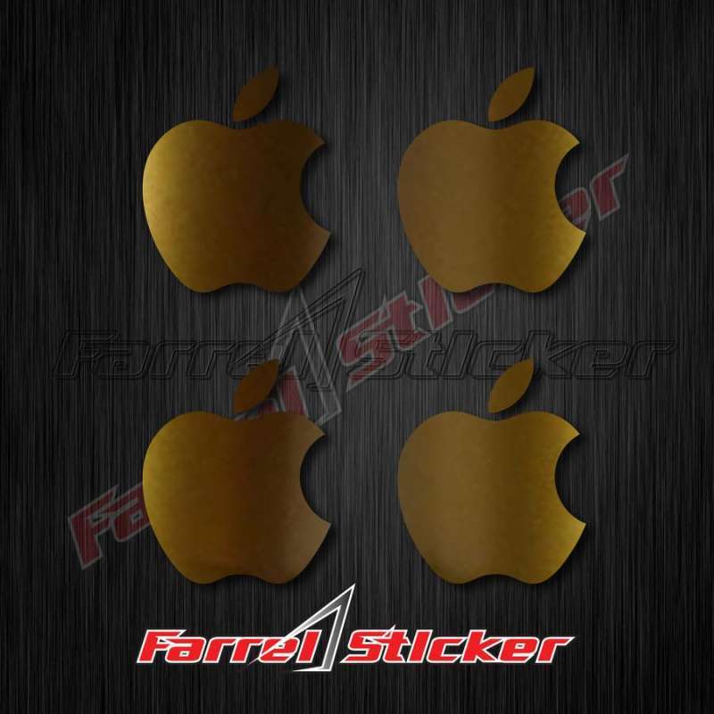 Jual stiker apple sticker iphone mini - Merah di Seller ...