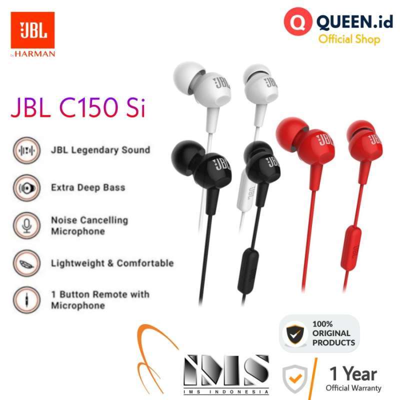 Jbl c150si wired headset with mic top