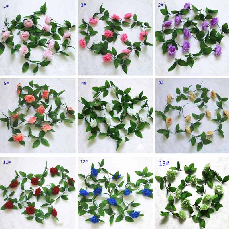 Jual Eds Silk Roses Ivy Vine With Green Leaves Artificial Flowers