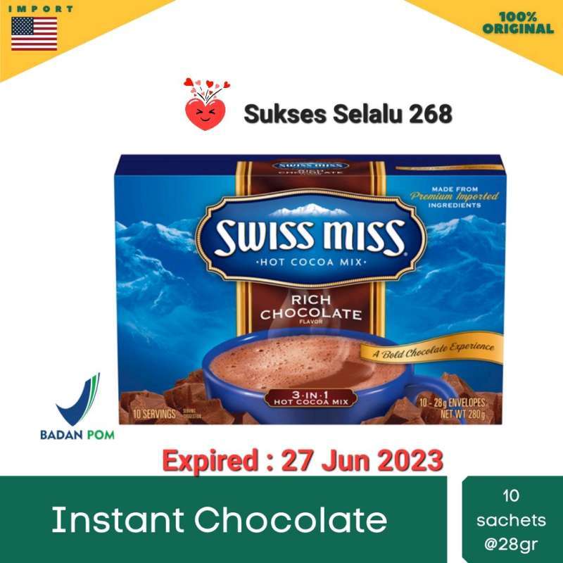 Jual Swiss Miss Rich Chocolate 280 Gr Made In USA di Seller ...