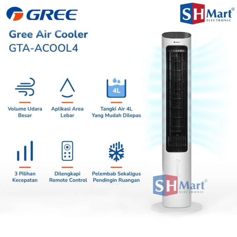 Jual AIR COOLER GREE GTA ACOOL4 PENYEJUK UDARA TOWER FAN PORTABLE