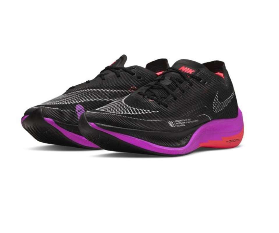 Nike black purple running shoes Clearance