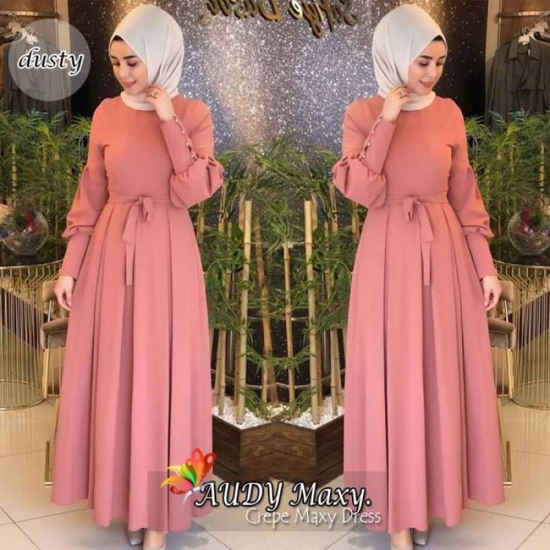 Jual Maxi Dress Wanita Gamis Busana Muslim Sabrina Longdress Gaun Modern Dusty Di Seller Victoria Grosir Kalideres Kota Jakarta Barat Blibli
