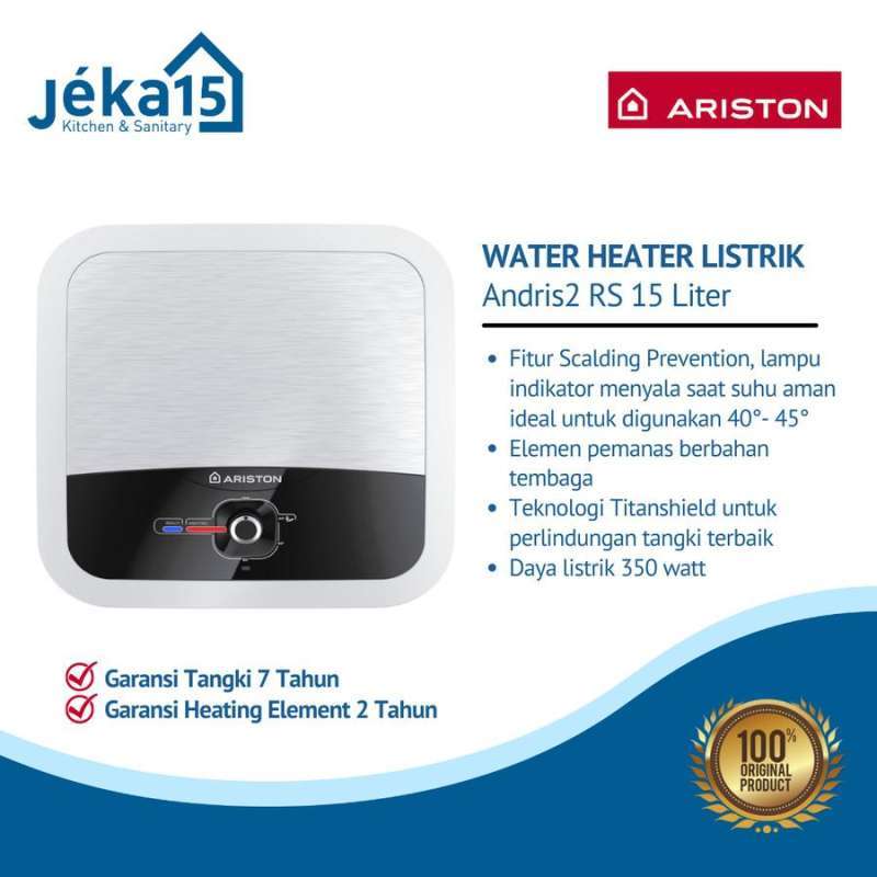 Water Heater Ariston AN2 RS/15L/350watt Pemanas Murah Harga Bersahabat