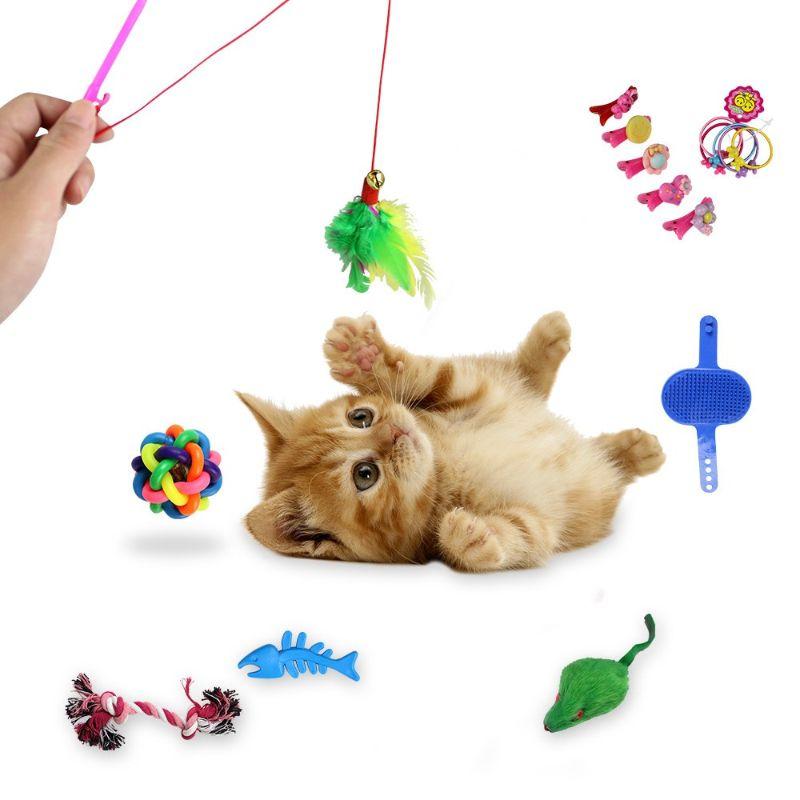 Funny Cat Electric Rotating Butterfly Teaser Interactive Toy Play