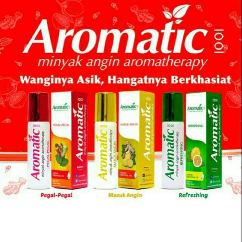 aromatic Promo Minyak Angin Aromatic Aromatherapy 1001 8ml All Varian - Hijau Diskon  15% Di Seller Arefaa Shop - Toko Sembako Arefa - Kab. Bekasi | Blibli
