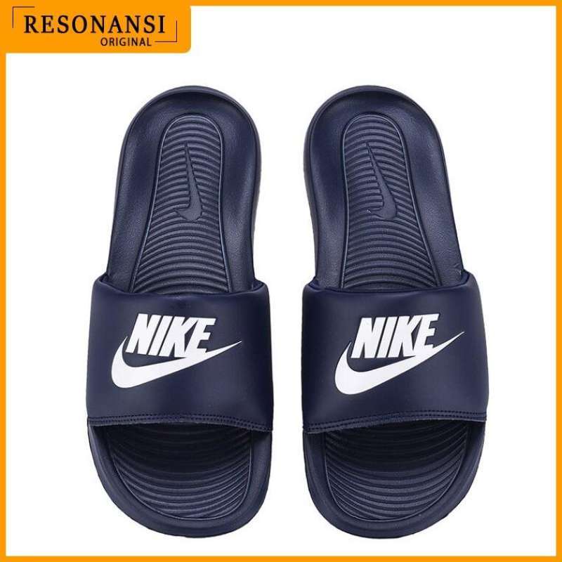 Jual SANDAL PRIA TERBARU NIKE ORIGINAL VICTORI ONE SLIDE NAVY