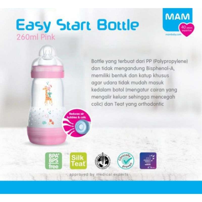 MAM Easy Start Anti Colic Baby Bottle 260ml