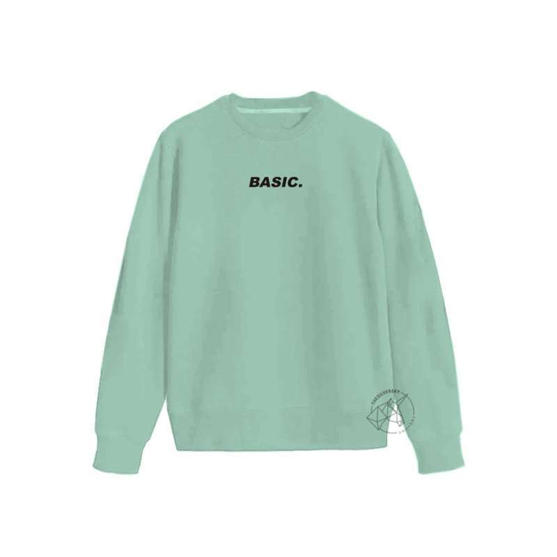 Promo Thesilversky Design Basic. Mint Green Crewneck Sweater
