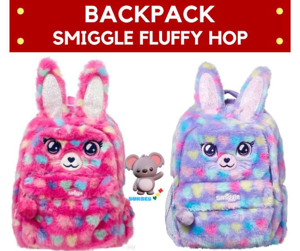 Smiggle furry backpack 2025