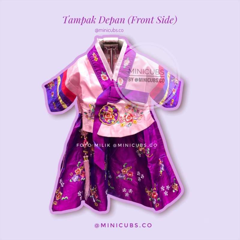 Detail baju hanbok top