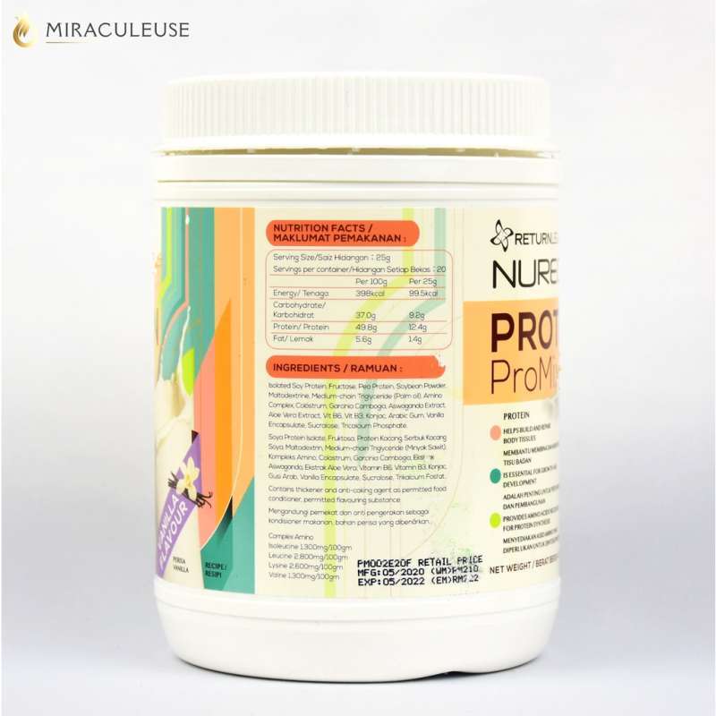 NuReox Promix Vanilla | Protein Powder | Bukan F1 Shake Herbalife | Return  Legacy
