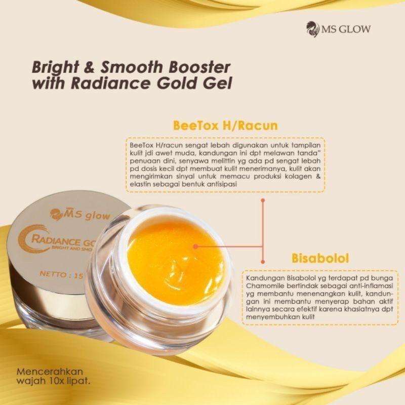 harga radiance gold gel ms glow