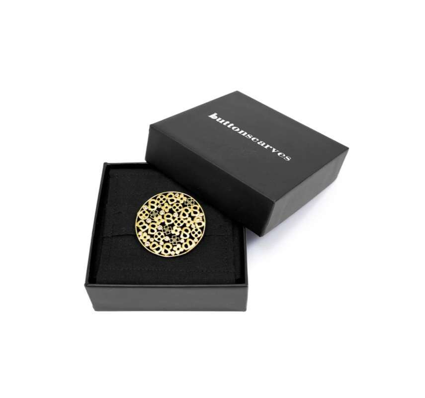 Button Scarves Box Holiday Square Honey – Buttonscarves