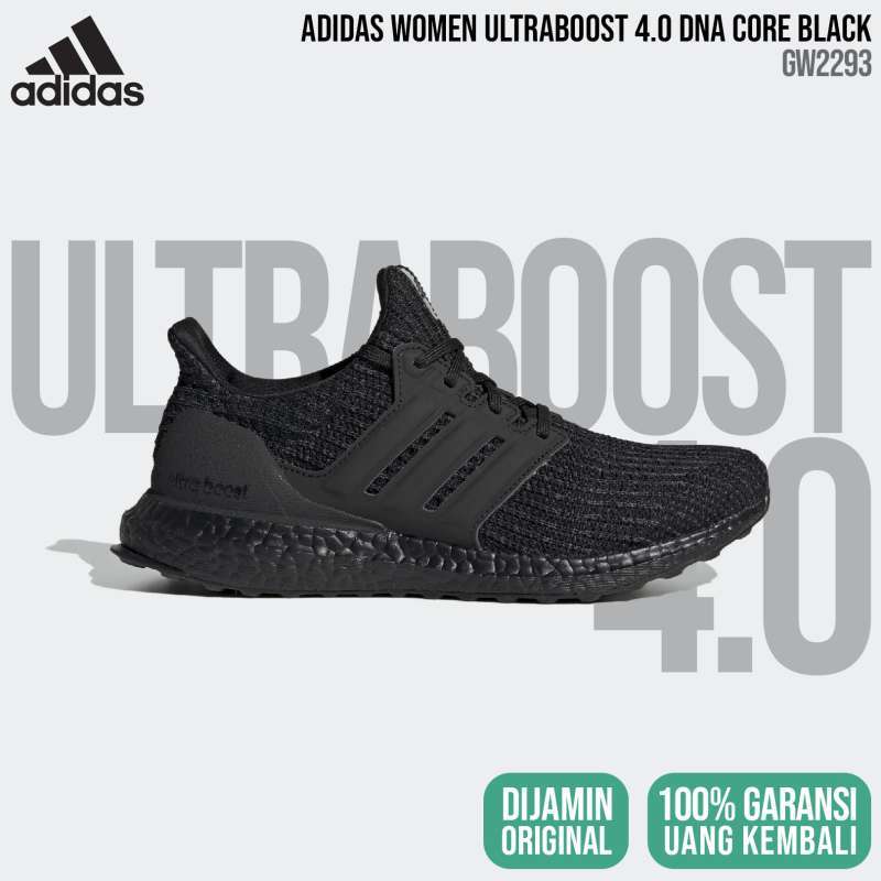 Jual adidas Ultraboost 4.0 DNA GW2293 Core Black Women Original