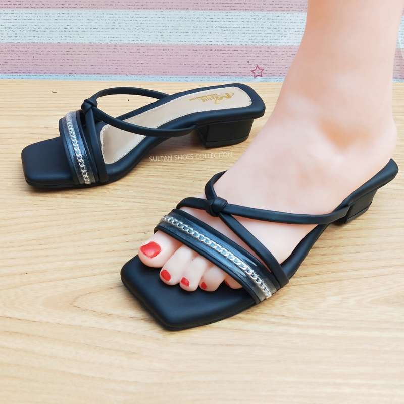 Promo Sendal Kondangan High Heels Pesta Wanita 3 Cm Terbaru