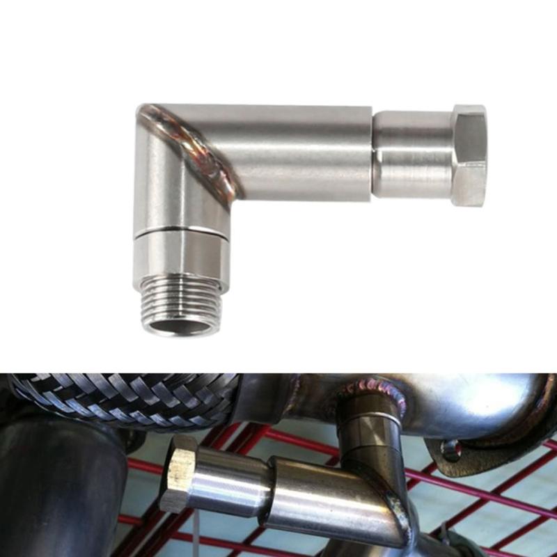 02 Bung Extension M18X1.5 O2 Oxygen Sensor Angled Extender Spacer 90 Degree