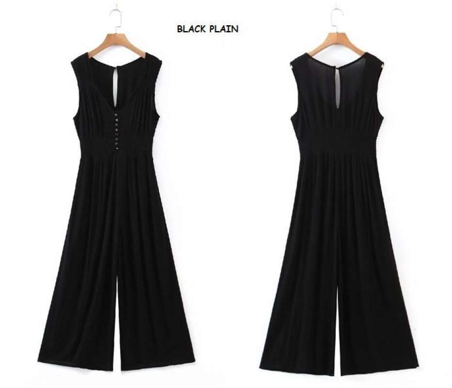 Jual Ab361236 Jumpsuit Jumsuit Celana Panjang Kulot Hitam Wanita Import Di Seller Amelie Butik Wijaya Kusuma Kota Jakarta Barat Blibli