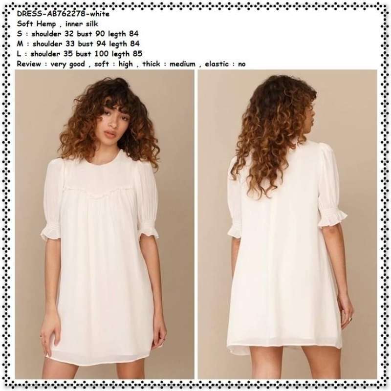 Dress shop putih simple