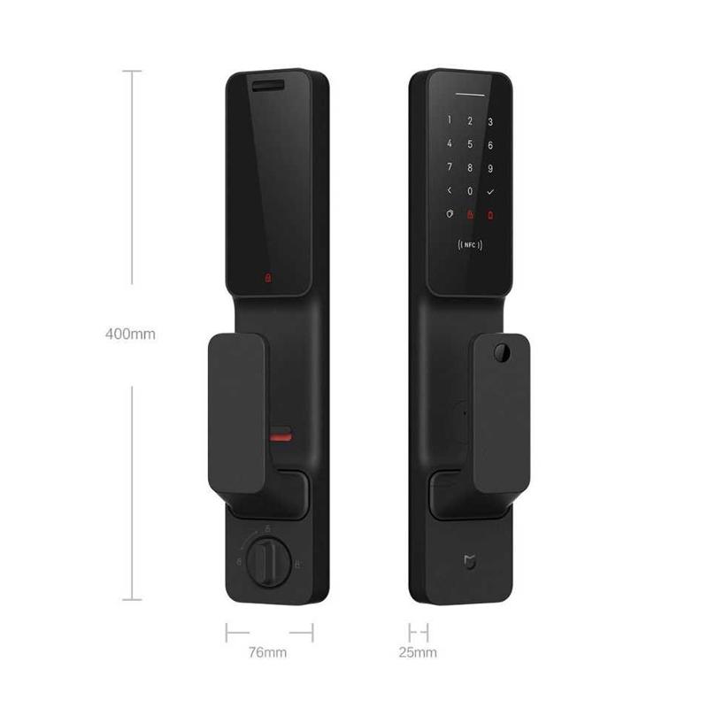 xiaomi mijia mjznmsq01yd smart door lock with fingerprint nfc