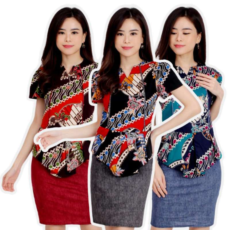 Dress kerja wanita modern outlet