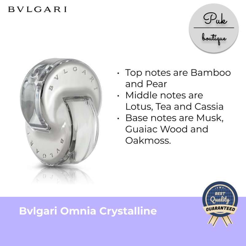 Bvlgari omnia on sale crystalline notes