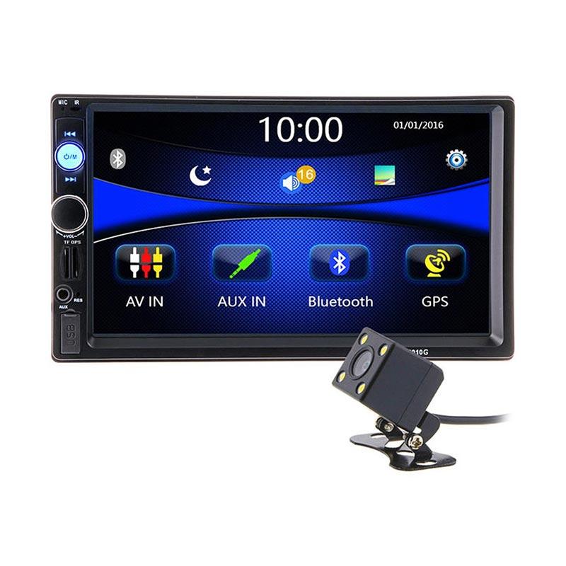 7/" 1080P HD 2DIN Bluetooth Touch Screen Car Stereo Radio MP5 with GPS Antenna BE