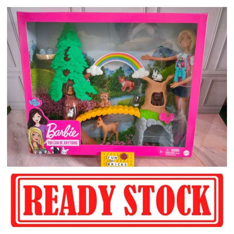 Jual Barbie Wilderness Guide Interactive Playset Original Boneka