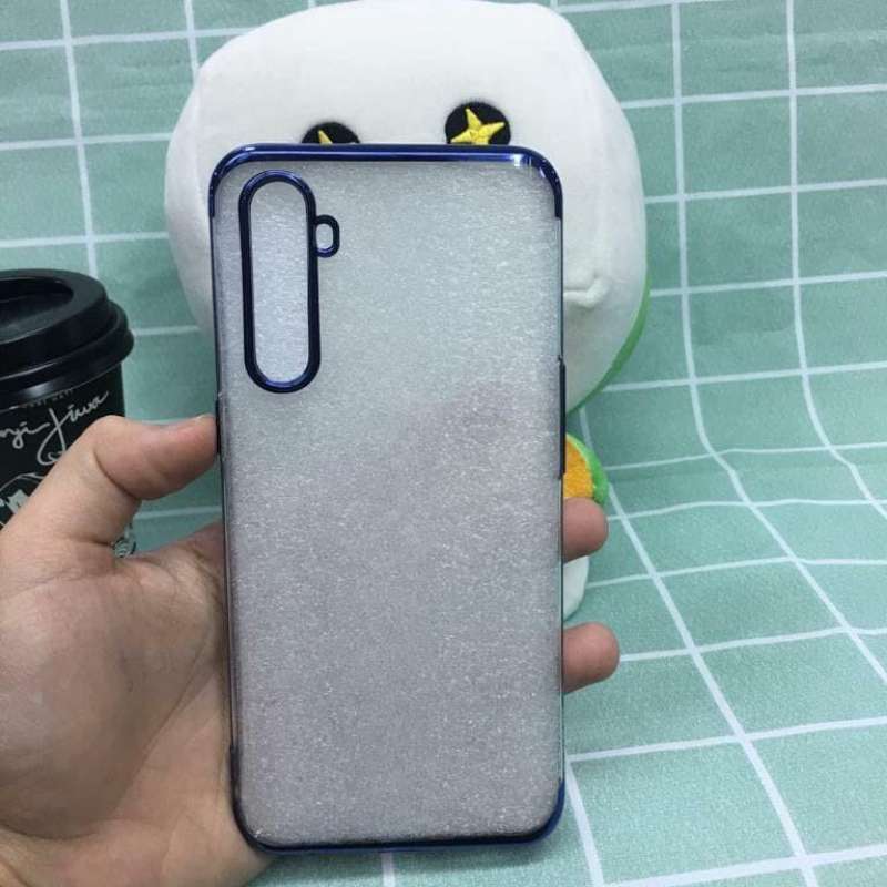 Jual Case OPPO Realme Xt Chrome Plating Softcase Original Biru