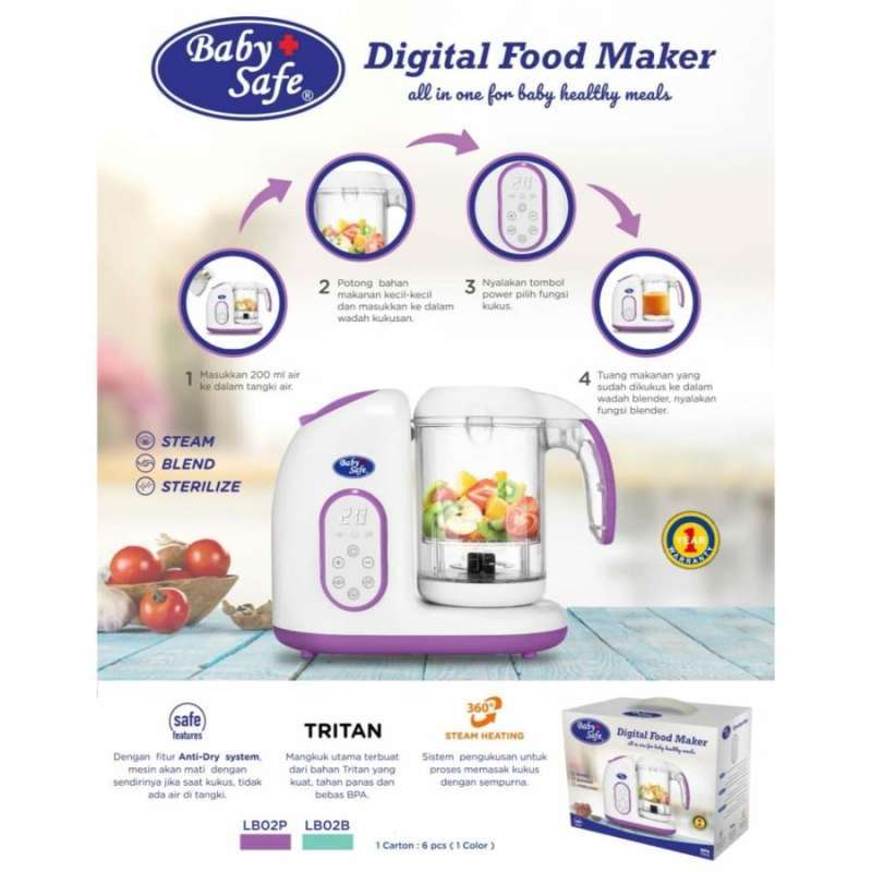 Jual Baby Safe Digital Food Maker di Seller Newmom Madras Hulu