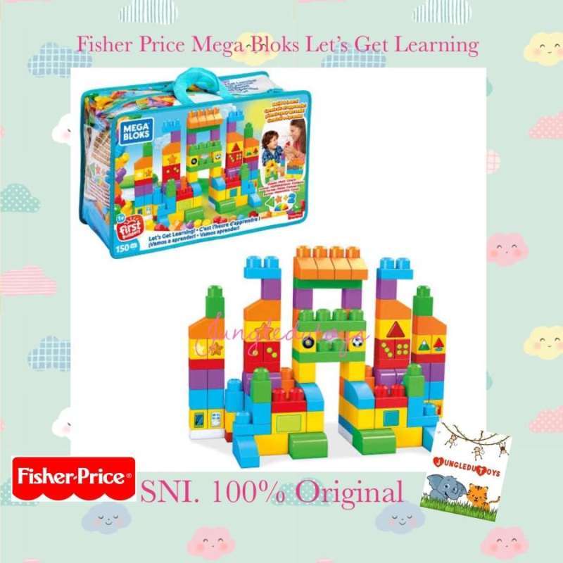 Jual Fisher Price Mega Bloks Let s Get Learning 150Pcs Original