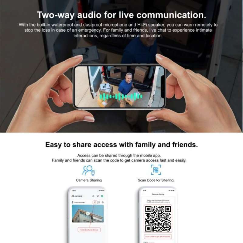 IP Camera CCTV PTZ Solar Baterai Teknobi CQ1 AI Auto Tracking Portable