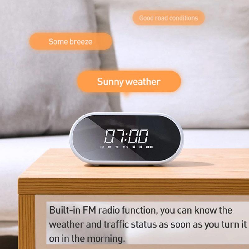 Jual Baseus Encok E09 Light Digital Alarm Clock Bluetooth Speaker Wireless Online Februari 2021 Blibli