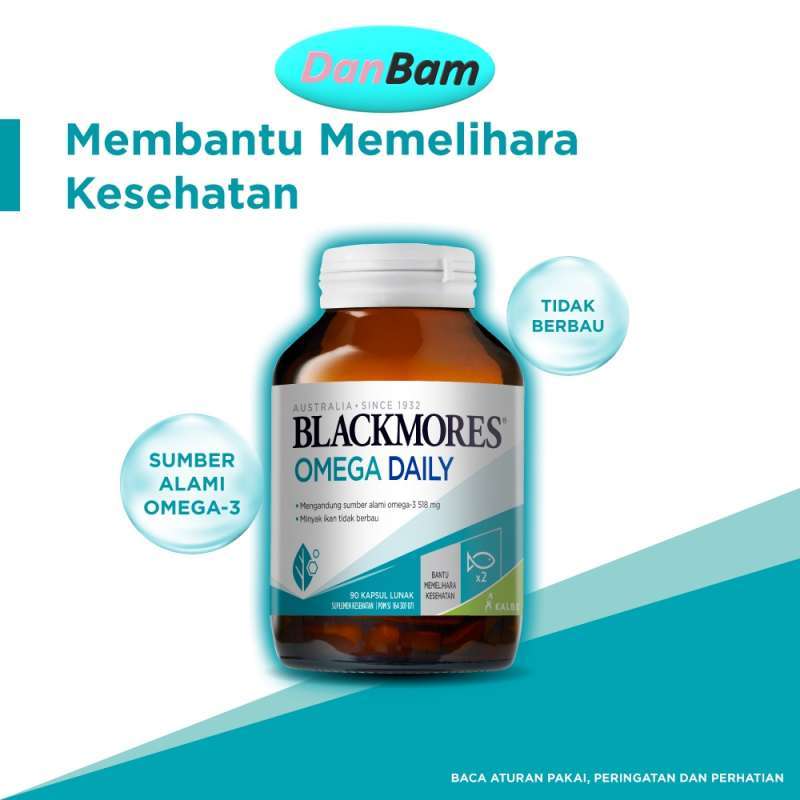 Jual Blackmores Omega Daily Minyak Ikan Tidak Berbau 1 Kapsul