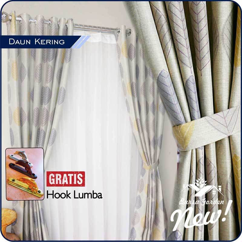Jual Bursa Gorden Motif Daun Kering Gorden Jendela Minimalis Kuning Murah Mei 2021 Blibli
