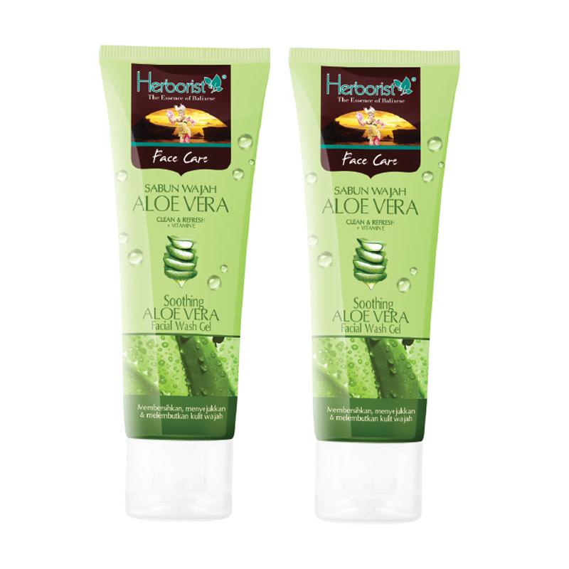 Jual Herborist Aloe Vera Facial Wash Gel 80 G 2 Pcs Online Oktober 2020 Blibli Com