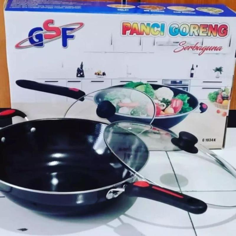 Jual Gsf Panci Goreng Tutup Kaca 34 Cm Online September 2020 Blibli Com