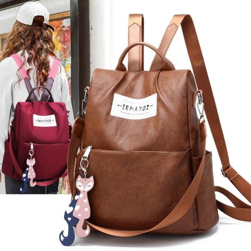 Jual Iit Quality Leather Backpack Women Design Fox Pendant School Bag 2019 New Fashion Oxford Canvas Travel Bag Ladies Backpack Online Desember 2020 Blibli