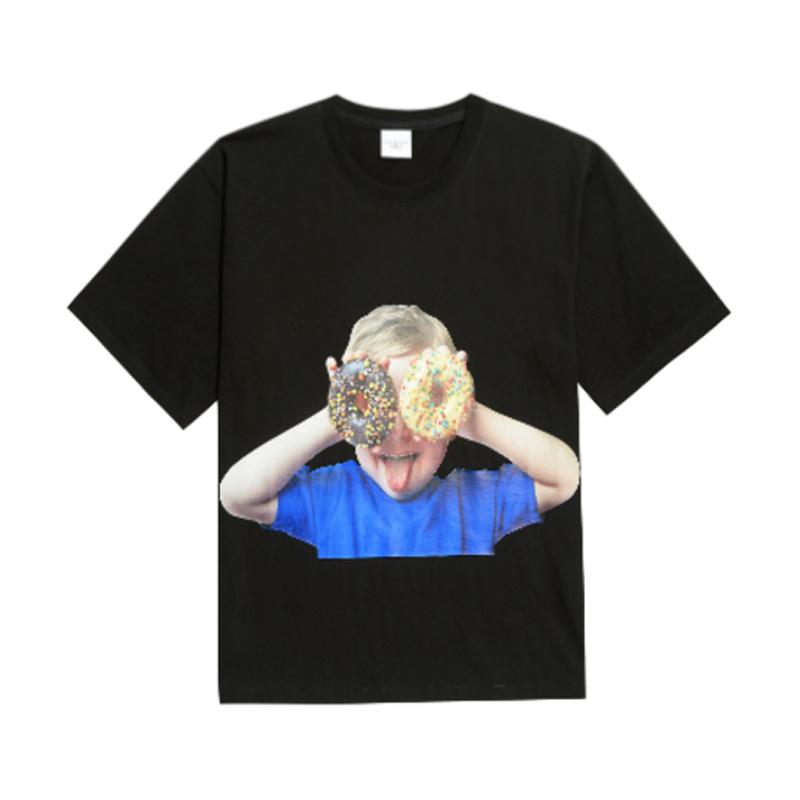 Jual Adlv Baby Face Donuts 2 Short Sleeve T Shirt Wanita Black Online September 2020 Blibli Com