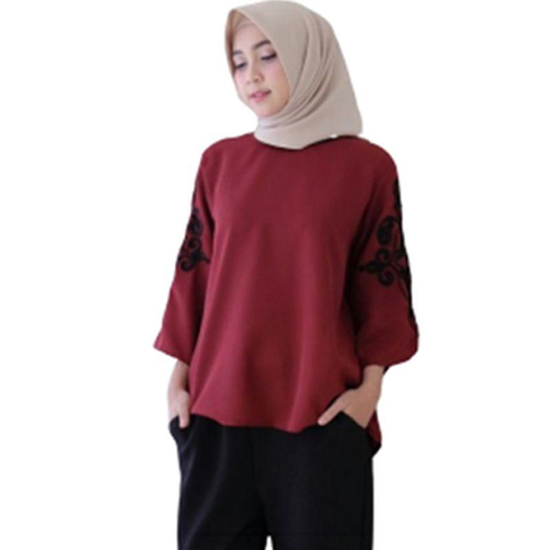 rimas ezia top atasan blouse wanita muslimah masa kini