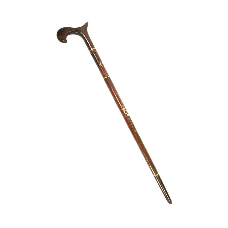 Teken Tongkat Orang Tua Alat Bantu Jalan Kayu Jati Ukir Kepala