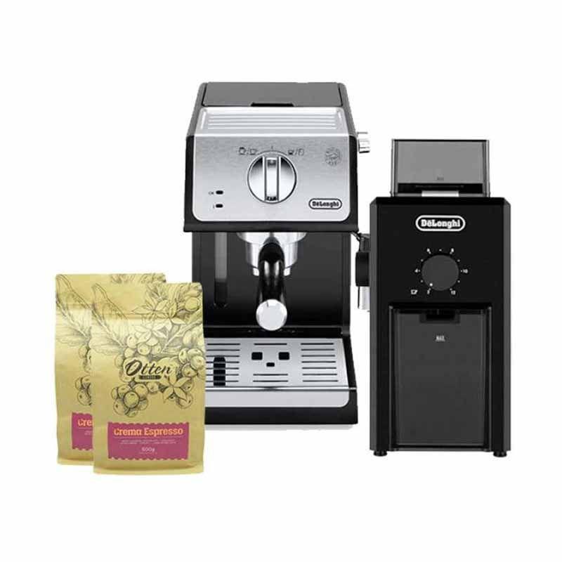 Jual Delonghi Ecp 33 21bk Espresso Machine Coffee Grinder Kg79