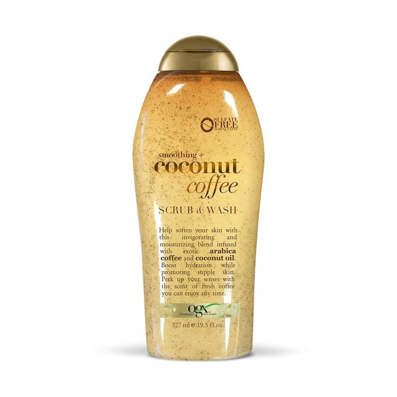 Jual Ogx Smoothing Coconut Coffe Scrub Body Wash 577ml Online April 2021 Blibli