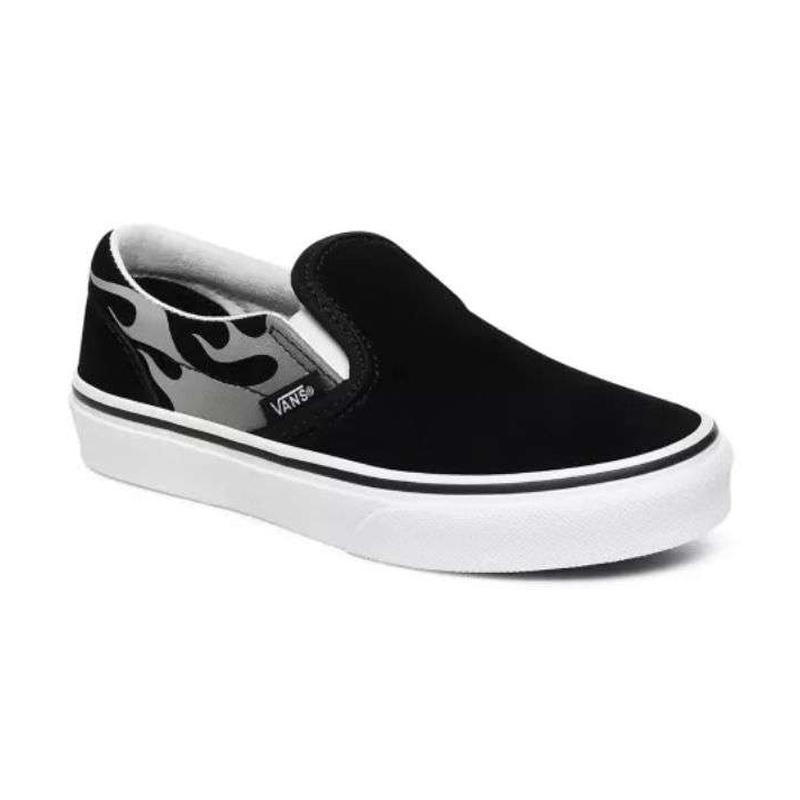 Jual Vans Kids Vn0a4butwkj Classic Slip On Suede Flamesepatu Anak Laki Laki Black True White Online Desember 2020 Blibli